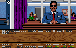 Super Cars screenshot 5 for Amiga